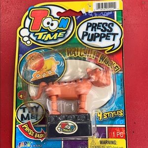 Vintage Toon time press puppet new in package